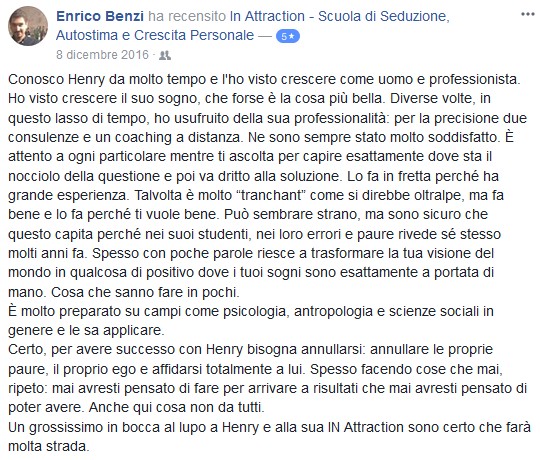 coaching consulenze di seduzione opinioni e recensioni