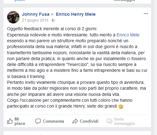 recensione giovanni fusaro corso seduzione 2 giorni enrico mele